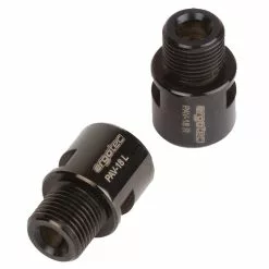 Ergotec Pedal-Achsverl&auml;ngerung, 9/16&quot; 18mm BLACK Edelstahl 78g