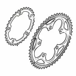 Shimano 105 14 Compact Kettenblatt 34 Z&auml;hne, Y-1M5 34020 FC-5750