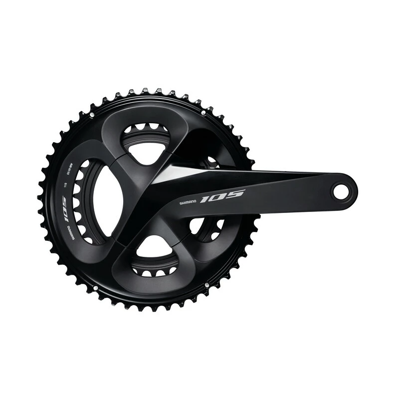 Shimano 105 Compact Kurbel 170mm 34/50, FC-R7000CX04L, OHNE LAGER, Schwarz 1 Shimano 105 Compact Kurbel 170mm 34/50, FC-R7000CX04L, OHNE LAGER, Schwarz