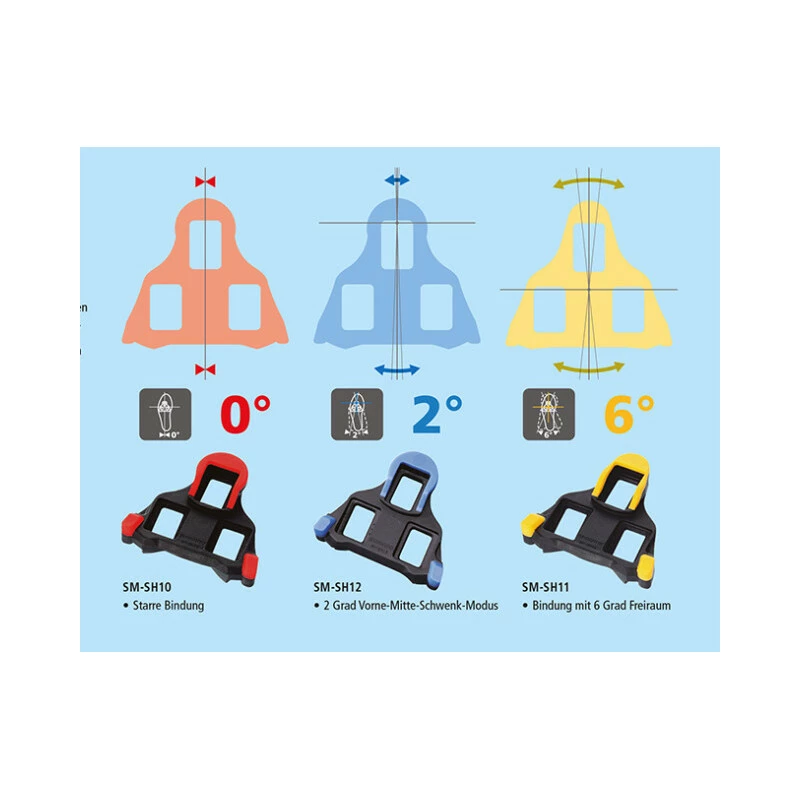 Shimano Dura Ace/Ultegra Schuhplatten SPD-SL, SM-SH11 Beweglich 6° Gelb 2 Shimano Dura Ace/Ultegra Schuhplatten SPD-SL, SM-SH11 Beweglich 6° Gelb – Bild 2