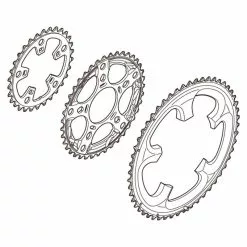 Shimano Ultegra 13 Triple Kettenblatt 52 Z&auml;hne, Y-1LK 98050 FC 6703-G Grau