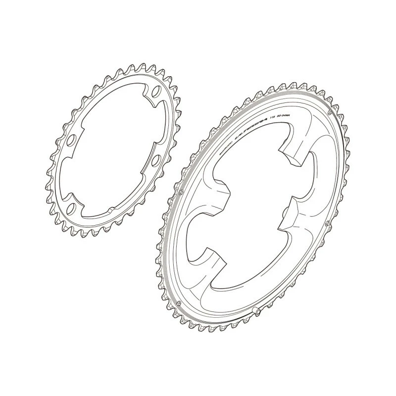 Shimano Ultegra 17 Kettenblatt 34 Zähne, Y-1P4 34000 FC 6800, 11-fach 2 Shimano Ultegra 17 Kettenblatt 34 Zähne, Y-1P4 34000 FC 6800, 11-fach – Bild 2