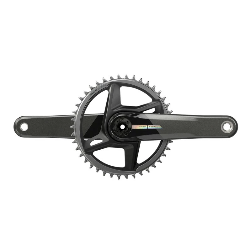 Sram Crankset Force ETap AXS Wide 1x Direct Mount DUB Black/iridescent 165mm/40t 1 Sram Crankset Force ETap AXS Wide 1x Direct Mount DUB Black/iridescent 165mm/40t