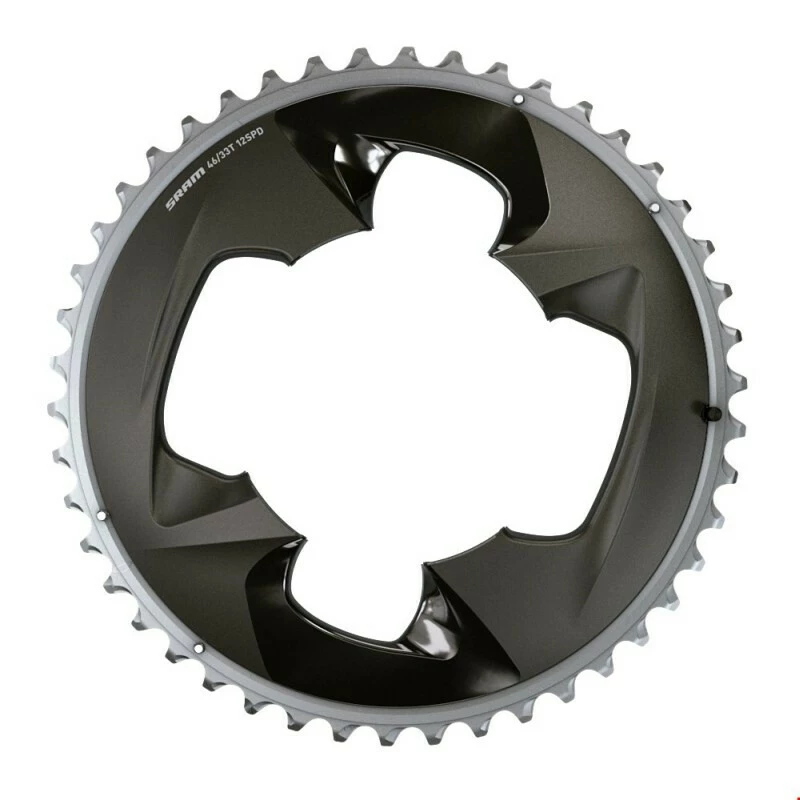 SRAM Force 20 Kettenblatt D1 46 Zähne, 107 BCD, 12-fach, Polar Grey 1 SRAM Force 20 Kettenblatt D1 46 Zähne, 107 BCD, 12-fach, Polar Grey