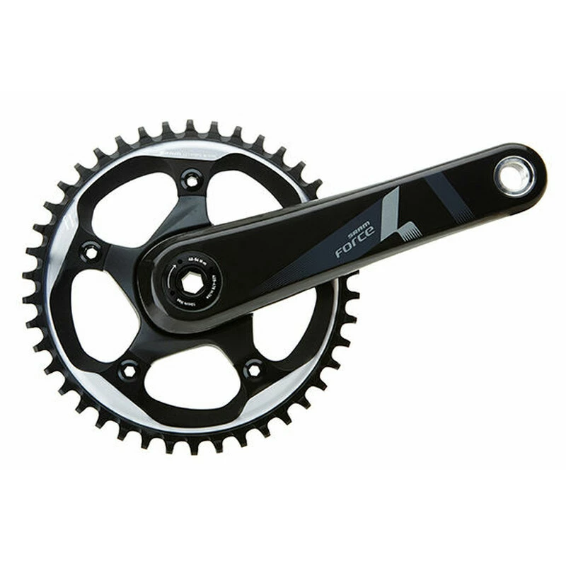 SRAM Force1 20 Kurbel 170mm 42 Zähne, 1x11, BB30, 110BCD, Schwarz, OHNE LAGER 1 SRAM Force1 20 Kurbel 170mm 42 Zähne, 1x11, BB30, 110BCD, Schwarz, OHNE LAGER