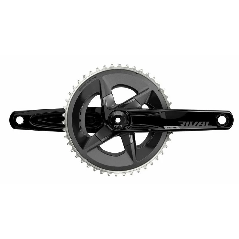SRAM Kurbel Rival D1 170mm 46-33Z DUB 107 BCD, Alu, Schwarz 1 SRAM Kurbel Rival D1 170mm 46-33Z DUB 107 BCD, Alu, Schwarz