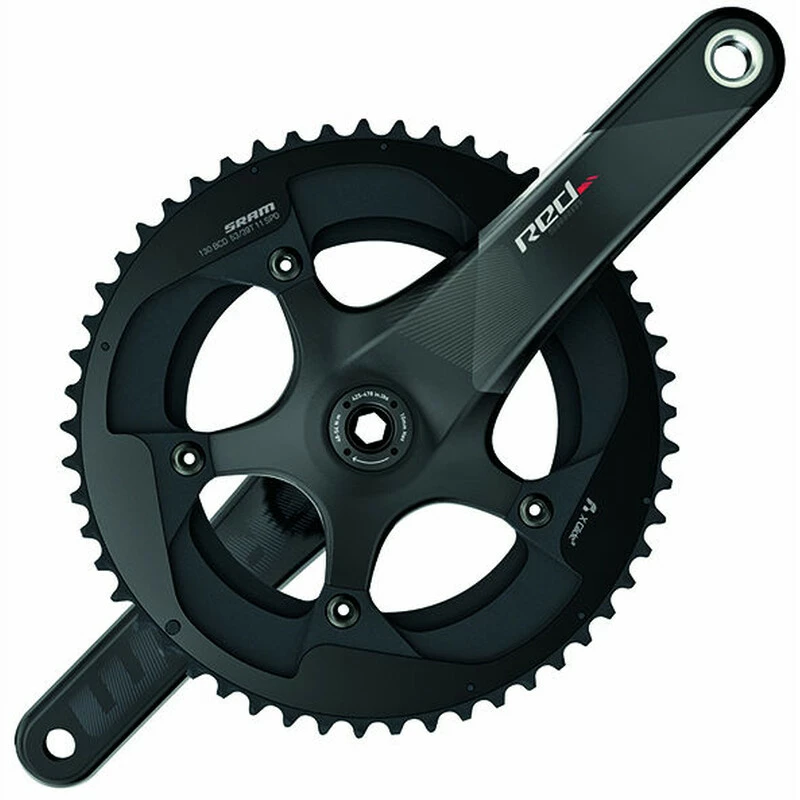 SRAM Red 20 Compact Kurbel 175mm 34/50, 11-fach, BB30, 110BCD, Schwarz, OHNE LAGER 1 SRAM Red 20 Compact Kurbel 175mm 34/50, 11-fach, BB30, 110BCD, Schwarz, OHNE LAGER