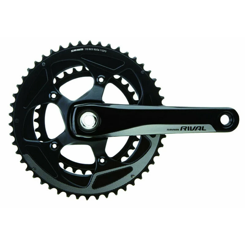 SRAM Rival22 20 Compact Kurbel 170mm 34/50, 11-fach, GXP, Schwarz, OHNE LAGER 1 SRAM Rival22 20 Compact Kurbel 170mm 34/50, 11-fach, GXP, Schwarz, OHNE LAGER
